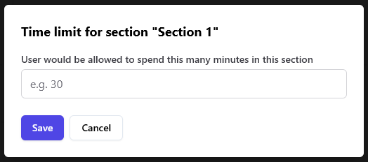 Enter Section Minutes