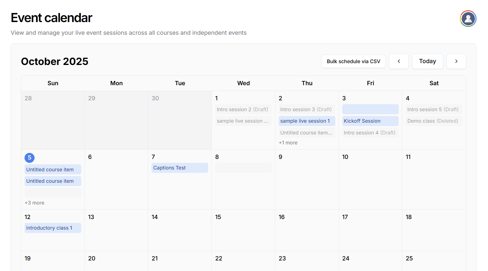 Calendar introduction