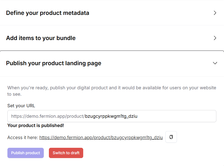publish Bundle