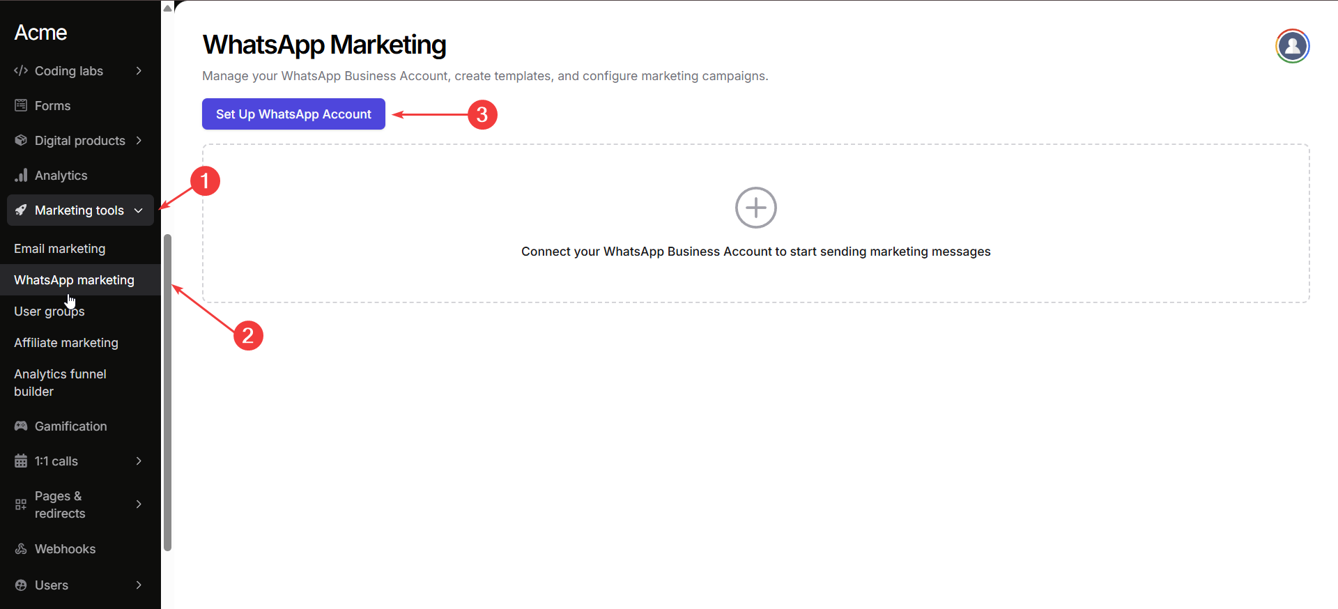 Start whatsapp marketing