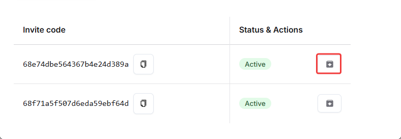 Manage Invites